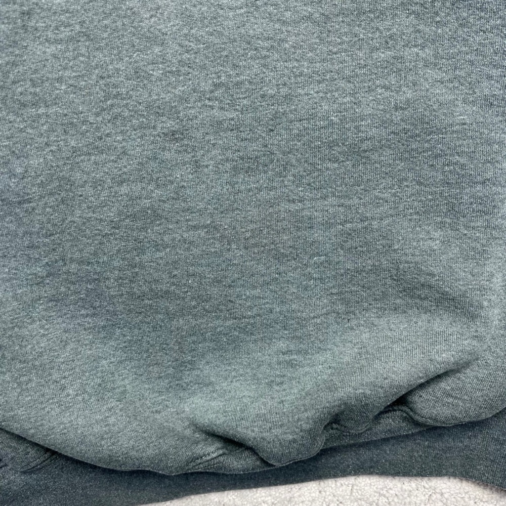 VINTAGE 90s Russell Athletic‎ Sweatshirt XL Grey Faded Blank 1/4 Zip Pullover - Picture 7 of 14